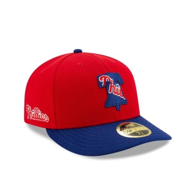 Philadelphia Phillies Gorra | New Era MLB Batting Practice Low Profile 59fifty Fitted Cap Mexico - Rojos